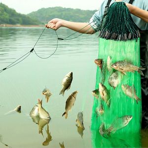 Threelayer fisknät med flytande flodfisk fällan Nylon tjock hög kvalitet Gillnet längd 100 meter hög två 231229