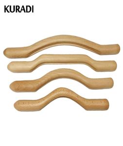 4pcs set Wooden Scraping Stick Muscle Relax Back Massage Tools Back Massager Wood Tools Body Fast Large Area 100 Natural X04262687002452