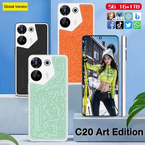 2024 Originale C20 Art Edition Snapdragon 8 Gen2 5G Telefono cellulare Dual SIM Android 13 Schermo da 7,3 pollici Supporta OTG Versione globale Telefono cellulare Gioca GPT