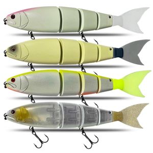 Balıkçılık Yüzme Yem Yüzme Eklemli Floatinginging Dev Big Bass Pike Minnow Boyut 245mm 231229