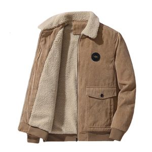 Piumini da uomo in velluto a coste Cappotti invernali Casual Jaquetas Moda maschile più spessa e calda Parka corto Winer Taglia 5XL 231228