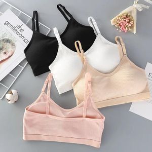 Bustiers Korsetts 2-teilige nahtlose Büstenhalter-BHs für Frauen, gepolsterter Push-up-BH, volle Körbchen, atmungsaktives Bralette, drahtfrei, Schlafschlauch-Top, Bandeau