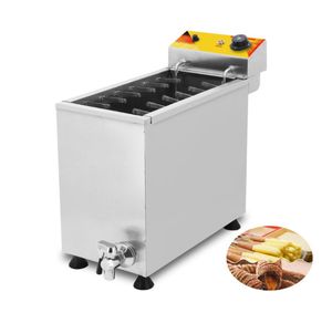 BEIJAMEI Коммерческая автоматическая фритюрница для сырных палочек для собак, 25 л, электрическая глубокая корейская кукуруза, оборудование для жарки закусок для собак 6861814