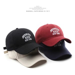 Sleckton Fashion Baseball Cap för kvinnor och män Bomull Brooklyn broderad hatt Casual Summer Sun Visor Caps unisex 231228