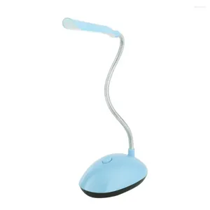 Tafellampen Fexiable LED Bureaulamp Batterij-aangedreven Boek Leeslamp Groen/Blauw Voor Thuis Slaapkamer Kinderen Nachtlampje PY-X7188