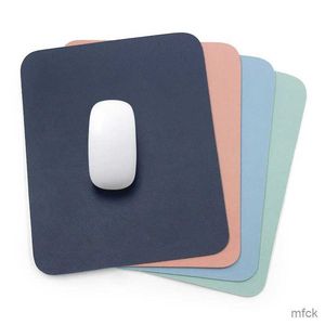 Mouse Pads Wrist Rests 1pc PU Leather Mouse Pad Simple Solid Color Waterproof Desk Pad Kawaii Oversized Computer Accessories Office Supplies