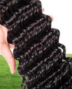 Индийские человеческие волосы, 4 пучка, глубокая волна, вьющиеся, 8-28 дюймов, наращивание волос, 4 шт./лот, двойные утки, оптовая продажа Yiruhair4785168