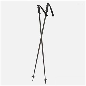 Trekkingstöcke Rotes und langlebiges Hartaluminiummaterial Exquisites Aussehen Leichte Outdoor-Sportarten Wandern Ski 115-130 cm Gefälle Deli Dhfw9