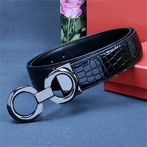 Cintura di design nera da uomo formale cinture in vera pelle per donna designer doppia grande oro argento colori fibbia di lusso cintura da uomo accessori per la decorazione della vita hj022