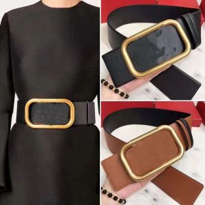 Genuine Leather Golden mirror quality designer belts for women Luxury white black casual Belts Men Cowhide Bronze Silver gold Buckle Sided Metal Optiona 90-125cm