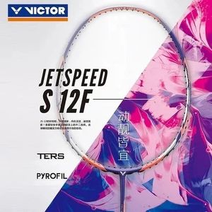 Victor jetspeed ofensiva raquete de badminton carbono completo g5 ultraleve profissional 2432 libras esportes 231229