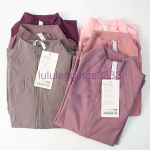 LL Giacca da Yoga da Donna a Maniche Lunghe Completo Tinta Unita Sport Nudo Modellante Vita Stretta Fitness Abbigliamento Sportivo da Jogging Allentato per Donna