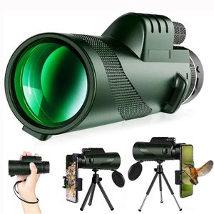 40x60 Militär zoom HD Kraftfulla kikare långväga Portable Professional Telescope Monocular Low Night Vision for Hunting