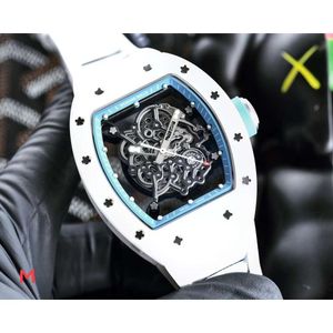 幻想的なデザイナーメカニカルR i c h a r d豪華なスーパースタイル男性腕時計RM055 4lx4自動ムーブメント防水時計セラミックケースサファイアミラー