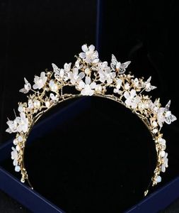 Lindas coroas de casamento de cristal feitas à mão e tiaras strass headpieces nupciais meninas mulheres bailes de formatura vestido de festa de noite 5869505