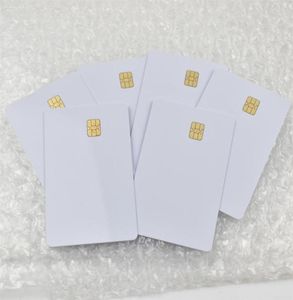 100 pçs / lote ISO7816 Cartão PVC Branco com Chip SEL4442 Contato IC Cartão Em Branco Contato Inteligente Card237a7437325