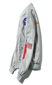 Sonbahar Yeni Men039S Bombacı Ceket NASA Stil Pilotlar Ceketler Sıradan Erkek Hip Hop İnce Fit Pilot Yüksek Kalite Kat Adam Clot49518857121
