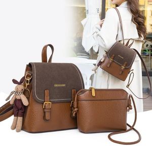 Школьные сумки в британском стиле, ретро-сумка на плечо для женщин, модный рюкзак и мини-одинарный рюкзак через плечо для отдыха, путешествий, коричневый