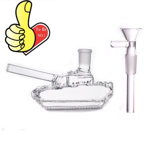 Atacado criativo mini tanque 3d narguilé 14mm feminino água dab rig tabaco bong com queimador de óleo de vidro tigela para fumar erva seca