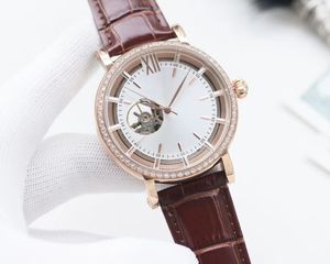 2023 New high quality Men's Mechanical watch Designer Watches Fashion new brown black leather automatic winding mechanical movement 42mm size sports watch