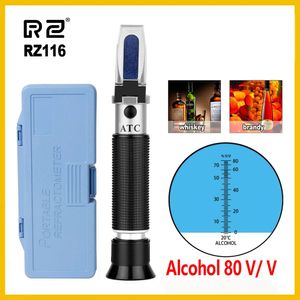 RZ Refraktometre Alkolometre Ölçer 0 ~%80 V ATC Handheld Alet Hidrometre Konsantrasyon Ruhları Test Cihazı Refraktometre 231229