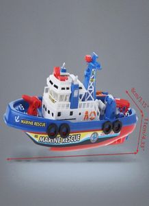 Electric Boat Children Marine Rescue Toys Navigation Warship Toy Birthday Gift 2012047075788