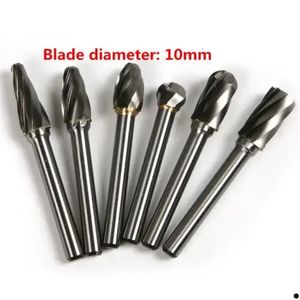 FIXMEE 6PCS 610mm ACDEFL Tungsten Carbide 8 Flutes Rotary Burrs Point File Cutter Borr Bit 231228