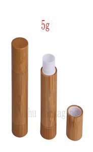 Maquiagem design de bambu vazio lábio bruto recipiente batom tubo diy recipientes cosméticos tubos bálsamo labial bambu batom tubes1768551