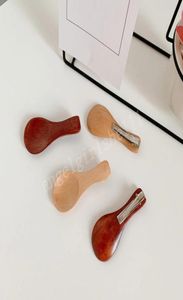 Kreative Holz Löffel Haarnadel Kopfschmuck Koreanische Nische Seite Pony Clips Temperament Haar Clip Frauen Einfache Haar Zubehör8950660