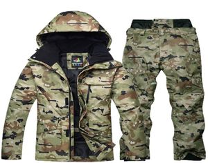 Wasserdichte Thermo-Skijacke, Snowboard-Hose, Herren, Outdoor-Skifahren und Snowboarden, Schnee-Skianzug, Fracht-Winter-Skianzug, Herren C181124856136