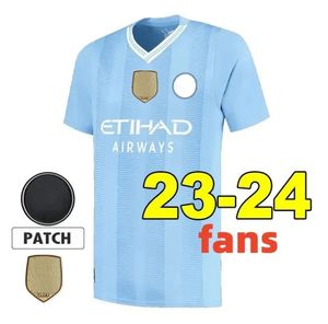 23 24 Soccer Jerseys Haaland de Bruyne Phillips Mans Cities Grealish Ferran Mahrez Foden Bernardo Joao Cancelo Z Rodrigo Football Shirt 1836