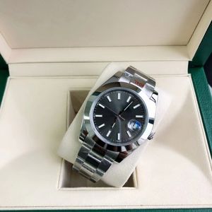 Armbanduhr, Designer-Armbanduhr, automatisches mechanisches Uhrwerk für Herren, Edelstahl, große Lupe, Saphirglas, 41 mm, Herrenuhr