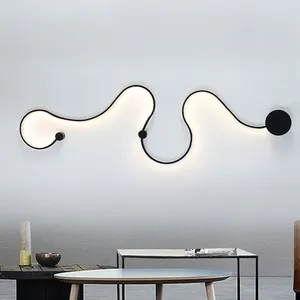 Wall Lamps Creative Linear Lamp For Bedroom Bedside Background Home Decoration Nordic Designer Living Room El LED Light