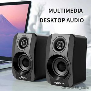 Datorhögtalare Hem Wired Subwoofer Desktop Game Sound USB Powered 3,5 mm Ljudgränssnitt 3D Surround Cinema Level Computer Multimedia Speakers