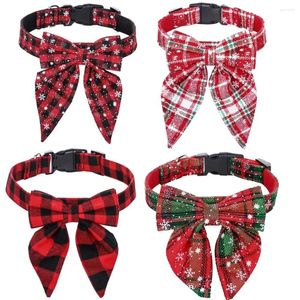 Dog Collars Pet Large Collar Bow Christmas