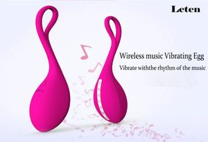 Leten Intelligent Wireless Music Control振動卵ミュート防水弾丸バイブレーター女性のための大人の大人のおもちゃボディマッサージャーS198522181