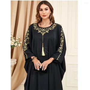 Ethnic Clothing Dubai Abaya Muslim Women Casual Bat Sleeve Long Maxi Dress Turkey Eid Party Ramadan Kaftan Arab Robe Femme Islam Jalabiya