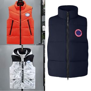 Goose Designer Mens Crofton Garson Everett kamizelka czarna etykieta wełna w dół gilet zima bawełniana kurtka minimalistyczna moda Kanada kamizelki kamizelki