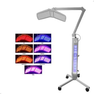 Föryngring 2022 Professionella 7 färger Photodynamic Stand PDT Machine Skin Rejuvenation For Beauty Salon Use Led Face Mask Bio Light Therapy P