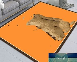 Wholesale Living Room Carpet Table Carpet Orange Feeling Bedroom Bedside Blankets