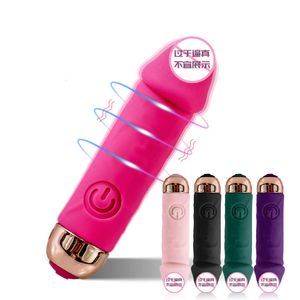 Ny manlig och flirta laddning Mini AV Simulation Bullet Vibrator Kvinnlig vibration Masturbator