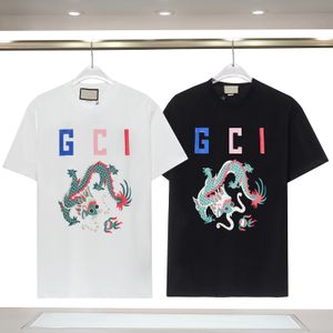 T-shirt firmata T-shirt casual con top a maniche corte con stampa monogramma in vendita abbigliamento hip hop da uomo di lusso9079