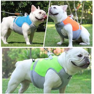 Dog Apparel Cooling Vest Harness Breathable Cool Pet Cooler Adjustable Reflective Summer Jacket for Small Medium Dogs