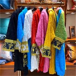 Women Bathrobe Sleep Unisex Man Cotton Sleepwear Night Highquality Brand Designer Robe Elegr Eight Colors M XL l o e qing