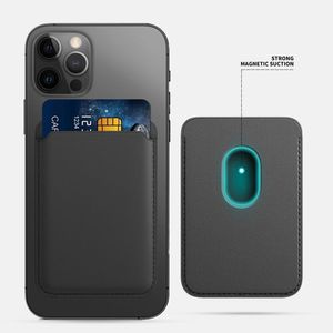 Magnetisk plånbokfodral lämplig för iPhone 15 14 Pro 15Pro Magsafe Läder PU Telefon Magnetkortfodral
