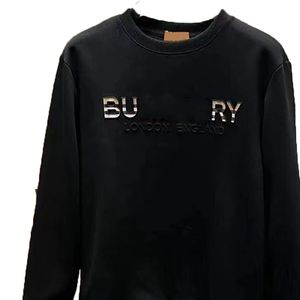 Męskie z kapturem Burberys Designer Designer Bluies Modna okrągła szyja długie rękawy Pullover Wysokiej jakości wszechstronne codzienne codzienne Białe Bur Bluza Bluza Bluza 2590