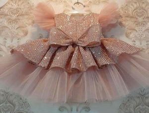 Girl039s Kleider Pailletten Kuchen Doppel Baby Mädchen Kleid 1 Jahr Geburtstag Geboren Party Hochzeit Vestidos Taufe Ballkleid Kleidung5614378