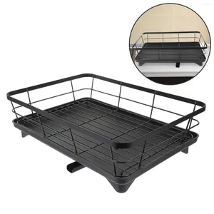 Kitchen Storage Sink Rack Clothes Drying Dish Drainer Countertop Holder Modern Small Iron