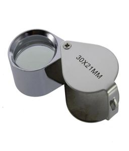 Mini 30x Cam Büyüteç Büyüteç Kuyum Kuyum Mücevher Loupe Loupe Triplet Keepler6752733