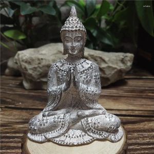 Decorative Figurines Thailand Buddha Statue Sculpture Home Decor Zen Garden Outdoor Decoration Stone Meditation Landscape Ornaments